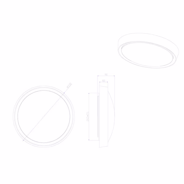 HLW LED LED Plafondlamp - Badkamerlamp - Trion Clirno - 18W - Warm Wit 3000K - Spatwaterdicht IP44 - Opbouw Rond - Mat Wit - Kunststof HLW LED LED Plafondlamp - Badkamerlamp - Trion Clirno - 18W - Warm Wit 3000K - Spatwaterdicht IP44 - Opbouw Rond - Mat Wit - Kunststof