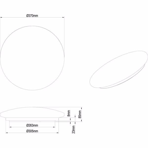 HLW LED LED Plafondlamp - Badkamerlamp - Trion Mane - 15W - Spatwaterdicht IP44 - Warm Wit 3000K - Rond - Mat Wit - Kunststof HLW LED LED Plafondlamp - Badkamerlamp - Trion Mane - 15W - Spatwaterdicht IP44 - Warm Wit 3000K - Rond - Mat Wit - Kunststof