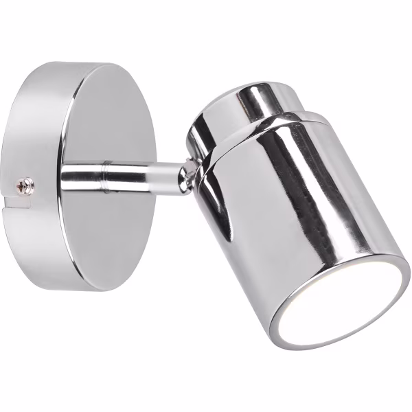 HLW LED LED Wandspot - Trion Artion - GU10 Fitting - Spatwaterdicht IP44 - Rond - Mat Chroom - Aluminium HLW LED LED Wandspot - Trion Artion - GU10 Fitting - Spatwaterdicht IP44 - Rond - Mat Chroom - Aluminium