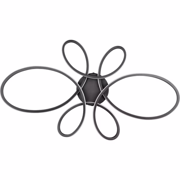 HLW LED LED Plafondlamp - Plafondverlichting - Trion Crowl - 32W - Natuurlijk Wit 4000K - Dimbaar - Mat Zwart - Metaal HLW LED LED Plafondlamp - Plafondverlichting - Trion Crowl - 32W - Natuurlijk Wit 4000K - Dimbaar - Mat Zwart - Metaal