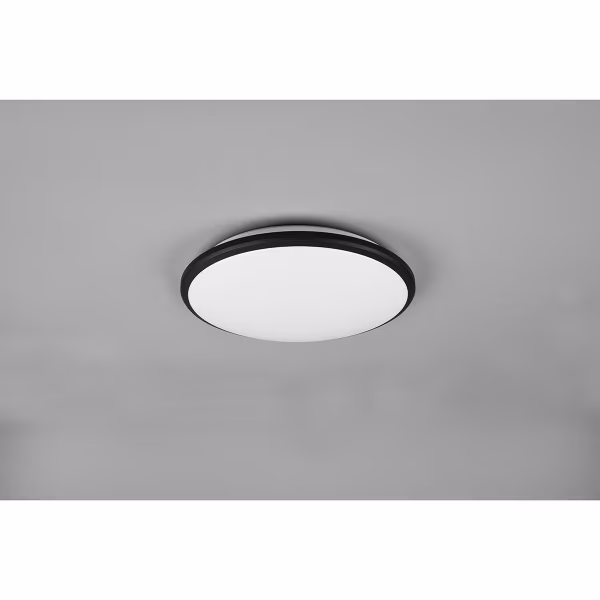HLW LED LED Plafondlamp - Plafondverlichting - Trion Lombis - 20.5W - Warm Wit 3000K - Dimbaar - Rond - Mat Zwart - Kunststof HLW LED LED Plafondlamp - Plafondverlichting - Trion Lombis - 20.5W - Warm Wit 3000K - Dimbaar - Rond - Mat Zwart - Kunststof