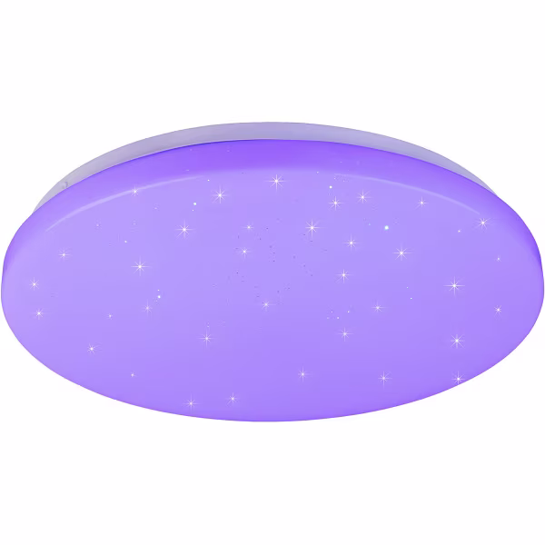 HLW LED LED Plafondlamp - Plafondverlichting - Trion Kalina - 18W - RGBW - Dimbaar - Aanpasbare Kleur - Afstandsbediening - Sterlicht - Rond - Mat Wit - Kunststof HLW LED LED Plafondlamp - Plafondverlichting - Trion Kalina - 18W - RGBW - Dimbaar - Aanpasbare Kleur - Afstandsbediening - Sterlicht - Rond - Mat Wit - Kunststof