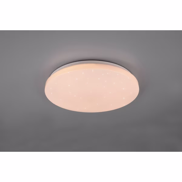 HLW LED LED Plafondlamp - Plafondverlichting - Trion Kalina - 18W - RGBW - Dimbaar - Aanpasbare Kleur - Afstandsbediening - Sterlicht - Rond - Mat Wit - Kunststof HLW LED LED Plafondlamp - Plafondverlichting - Trion Kalina - 18W - RGBW - Dimbaar - Aanpasbare Kleur - Afstandsbediening - Sterlicht - Rond - Mat Wit - Kunststof