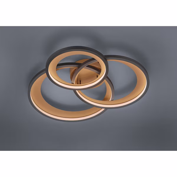 HLW LED LED Plafondlamp - Trion Granity XL - 36W - Warm Wit 3000K - Dimbaar - Ovaal - Mat Zwart - Aluminium HLW LED LED Plafondlamp - Trion Granity XL - 36W - Warm Wit 3000K - Dimbaar - Ovaal - Mat Zwart - Aluminium