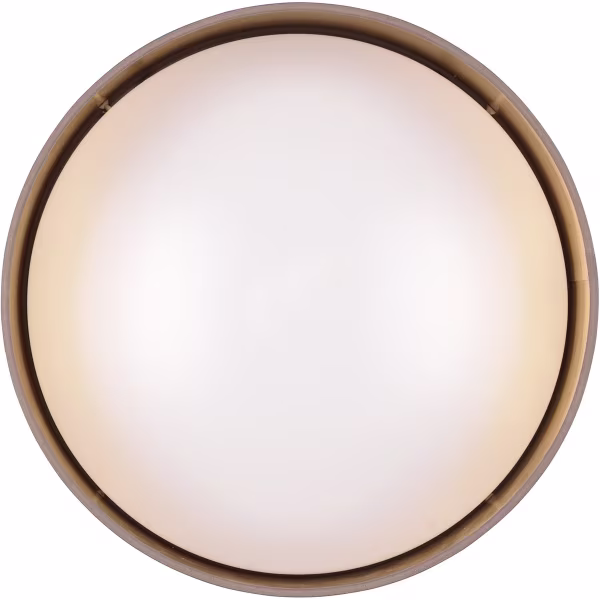 HLW LED LED Plafondlamp - Trion Lukaku - Warm Wit - 3000K - 12W - Rond - Taupe - Textiel HLW LED LED Plafondlamp - Trion Lukaku - Warm Wit - 3000K - 12W - Rond - Taupe - Textiel