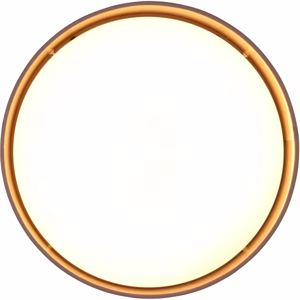 HLW LED LED Plafondlamp - Trion Lukaku - Warm Wit - 3000K - 12W - Rond - Taupe - Textiel HLW LED LED Plafondlamp - Trion Lukaku - Warm Wit - 3000K - 12W - Rond - Taupe - Textiel