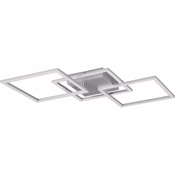 HLW LED LED Plafondlamp - Trion Square - 31W - Warm Wit 3000K - Vierkant - Titaan- Metaal HLW LED LED Plafondlamp - Trion Square - 31W - Warm Wit 3000K - Vierkant - Titaan- Metaal
