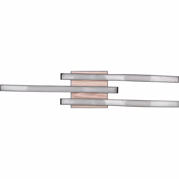 HLW LED LED Ceiling Lamp - Ceiling Lighting - Trion Dalga - 3-light - 5W - 3000K - Warm White - Curved Shape - Brown - MDF HLW LED LED Ceiling Lamp - Ceiling Lighting - Trion Dalga - 3-light - 5W - 3000K - Warm White - Curved Shape - Brown - MDF