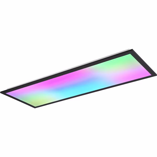 HLW LED LED Plafondlamp - Plafondverlichting - Trion Atex XL - 31W - RGBW - Dimbaar - Aanpasbare Kleur - Afstandsbediening - Nachtlamp - Mat Zwart - Metaal HLW LED LED Plafondlamp - Plafondverlichting - Trion Atex XL - 31W - RGBW - Dimbaar - Aanpasbare Kleur - Afstandsbediening - Nachtlamp - Mat Zwart - Metaal