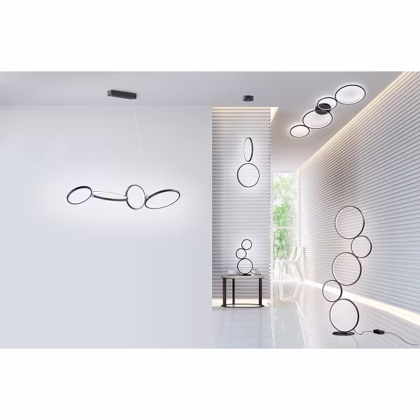 HLW LED LED Ceiling Light - Trion Rondy - 37W - Warm White 3000K - Dimmable - Round - Matte Black - Aluminum HLW LED LED Ceiling Light - Trion Rondy - 37W - Warm White 3000K - Dimmable - Round - Matte Black - Aluminum