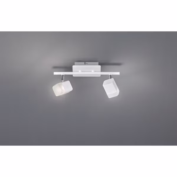 HLW LED LED Ceiling Spotlight - Trion Ribon - 8W - Warm White 3000K - 2-light - Rectangular - Matte White - Aluminum HLW LED LED Ceiling Spotlight - Trion Ribon - 8W - Warm White 3000K - 2-light - Rectangular - Matte White - Aluminum