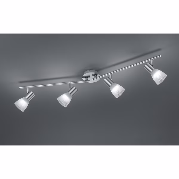 HLW LED LED Plafondspot - Trion Vosta - E14 Fitting - 16W - Warm Wit 3000K - 4-lichts - Rechthoek - Mat Nikkel - Aluminium HLW LED LED Plafondspot - Trion Vosta - E14 Fitting - 16W - Warm Wit 3000K - 4-lichts - Rechthoek - Mat Nikkel - Aluminium