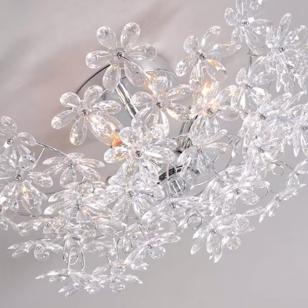 HLW LED LED Plafondlamp - Plafondverlichting - Trion Flowy - E14 Fitting - 4-lichts - Rond - Glans Chroom Aluminium HLW LED LED Plafondlamp - Plafondverlichting - Trion Flowy - E14 Fitting - 4-lichts - Rond - Glans Chroom Aluminium