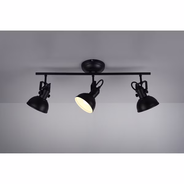 HLW LED LED Ceiling Spotlight - Trion Gini - E14 Fitting - 3-light - Rectangular - Matte Black - Aluminum HLW LED LED Ceiling Spotlight - Trion Gini - E14 Fitting - 3-light - Rectangular - Matte Black - Aluminum