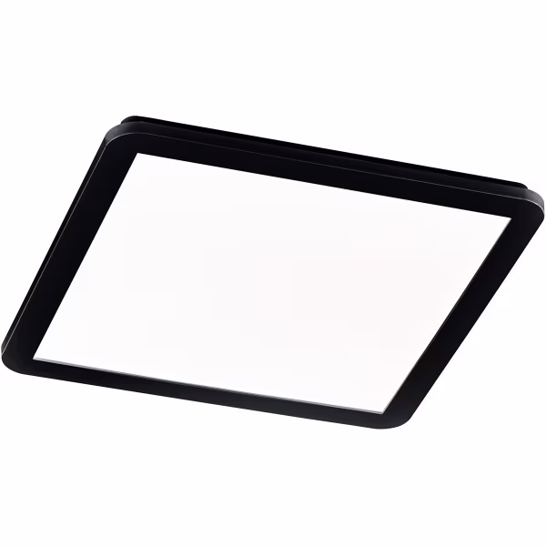 HLW LED LED Plafondlamp - Badkamerlamp - Trion Camy - Opbouw Vierkant 22W - Spatwaterdicht IP44 - Dimbaar - Warm Wit 3000K - Mat Zwart HLW LED LED Plafondlamp - Badkamerlamp - Trion Camy - Opbouw Vierkant 22W - Spatwaterdicht IP44 - Dimbaar - Warm Wit 3000K - Mat Zwart