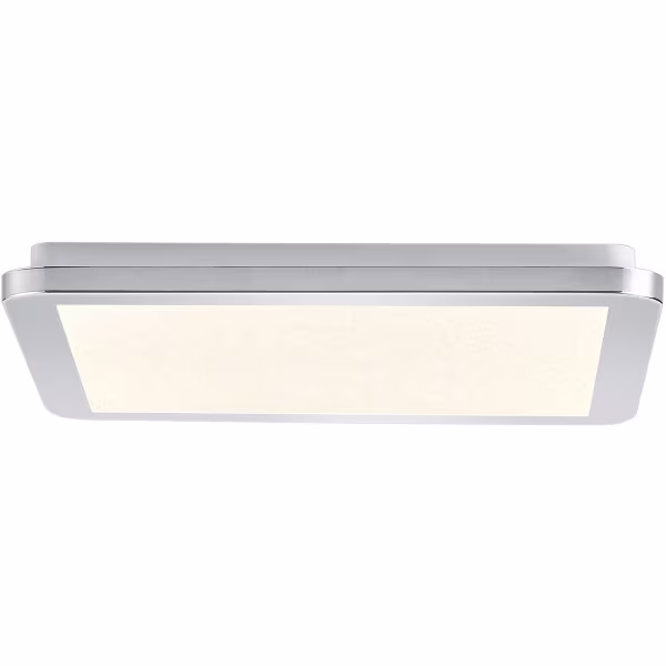 HLW LED LED Ceiling Light - Bathroom Light - Trion Ceaniry - Surface Mounted Square 18W - Splashproof IP44 - Dimmable - Warm White 3000K - Gloss Chrome HLW LED LED Ceiling Light - Bathroom Light - Trion Ceaniry - Surface Mounted Square 18W - Splashproof IP44 - Dimmable - Warm White 3000K - Gloss Chrome