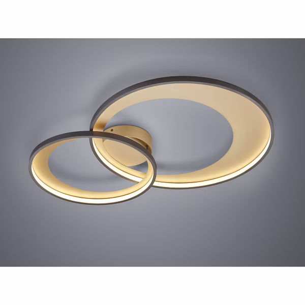 HLW LED LED Plafondlamp - Trion Granity - 36W - Warm Wit 3000K - Dimbaar - Ovaal - Mat Zwart - Aluminium HLW LED LED Plafondlamp - Trion Granity - 36W - Warm Wit 3000K - Dimbaar - Ovaal - Mat Zwart - Aluminium