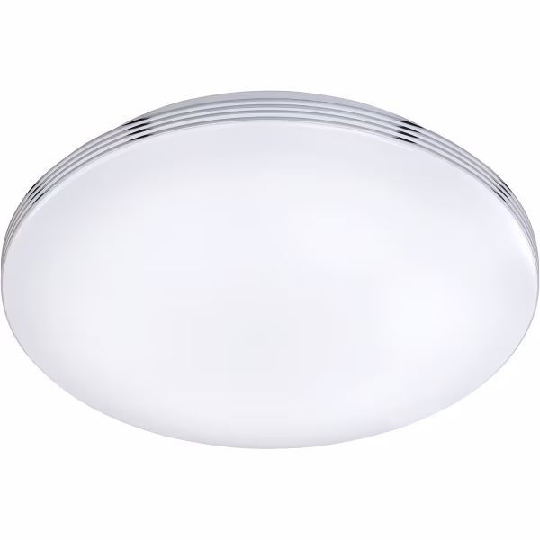 HLW LED LED Plafondlamp - Badkamerlamp - Trion Apity - Opbouw Rond 24W - Spatwaterdicht IP44 - Dimbaar - Warm Wit 3000K - Glans Chroom - Aluminium HLW LED LED Plafondlamp - Badkamerlamp - Trion Apity - Opbouw Rond 24W - Spatwaterdicht IP44 - Dimbaar - Warm Wit 3000K - Glans Chroom - Aluminium