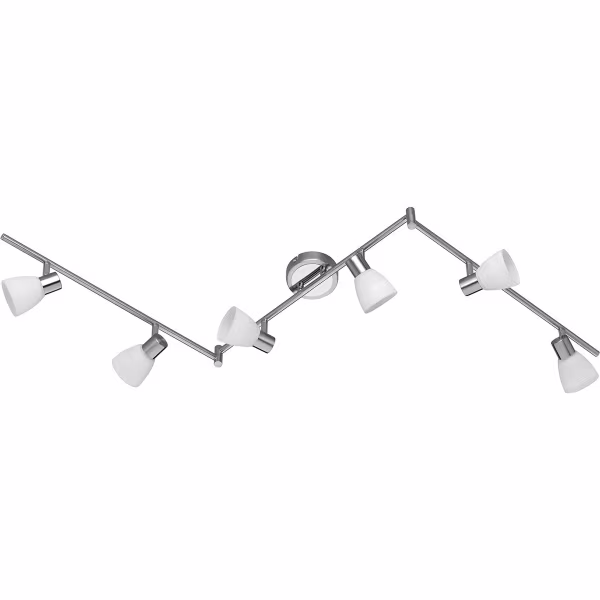 HLW LED LED Plafondspot - Trion Caru - 18W - G9 Fitting - Warm Wit 3000K - 6-lichts - Dimbaar - Rechthoek - Mat Nikkel - Aluminium HLW LED LED Plafondspot - Trion Caru - 18W - G9 Fitting - Warm Wit 3000K - 6-lichts - Dimbaar - Rechthoek - Mat Nikkel - Aluminium