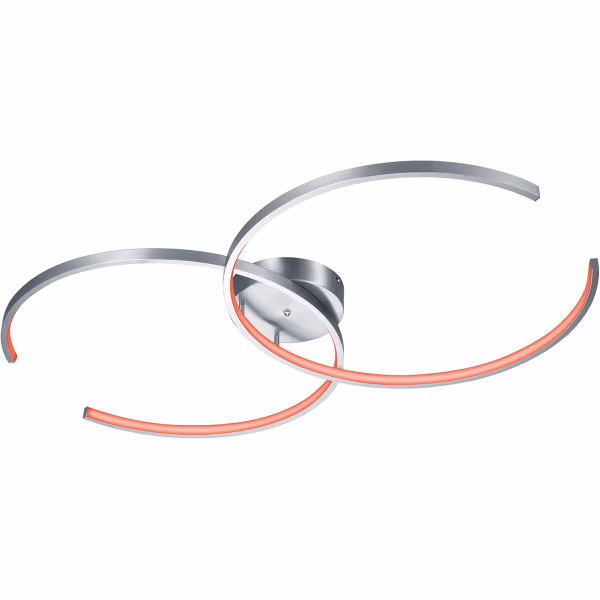 HLW LED LED Plafondlamp WiZ - Smart LED - Trion City - 34W - Aanpasbare Kleur - Dimbaar - Afstandsbediening - Rond - Mat Nikkel - Aluminium HLW LED LED Plafondlamp WiZ - Smart LED - Trion City - 34W - Aanpasbare Kleur - Dimbaar - Afstandsbediening - Rond - Mat Nikkel - Aluminium