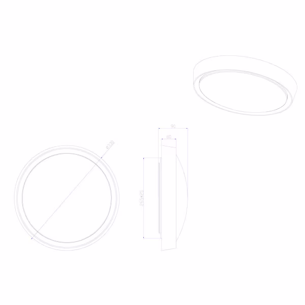 HLW LED LED Plafondlamp - Badkamerlamp - Trion Clirno - 18W - Warm Wit 3000K - Spatwaterdicht IP44 - Opbouw Rond - Mat Titaan - Kunststof HLW LED LED Plafondlamp - Badkamerlamp - Trion Clirno - 18W - Warm Wit 3000K - Spatwaterdicht IP44 - Opbouw Rond - Mat Titaan - Kunststof