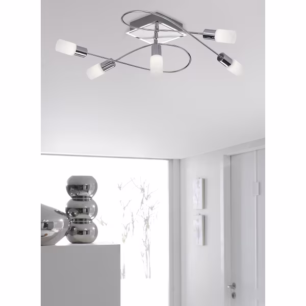 HLW LED LED Ceiling Light - Trion Clupo - 20W - Warm White 3000K - Rectangular - Matte Chrome - Aluminum - OSRAM LEDs HLW LED LED Ceiling Light - Trion Clupo - 20W - Warm White 3000K - Rectangular - Matte Chrome - Aluminum - OSRAM LEDs