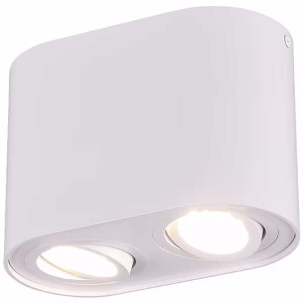 HLW LED LED Plafondlamp - Plafondverlichting - Trion Cosmin - GU10 Fitting - 2-lichts - Rechthoek - Mat Wit - Aluminium HLW LED LED Plafondlamp - Plafondverlichting - Trion Cosmin - GU10 Fitting - 2-lichts - Rechthoek - Mat Wit - Aluminium