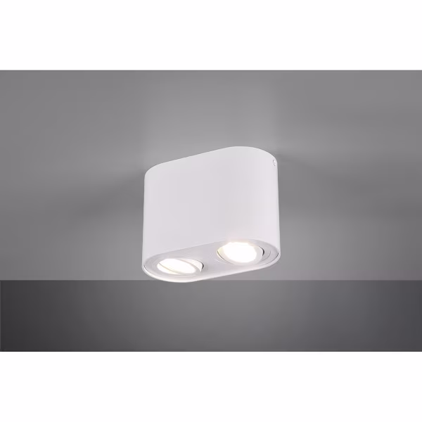 HLW LED LED Plafondlamp - Plafondverlichting - Trion Cosmin - GU10 Fitting - 2-lichts - Rechthoek - Mat Wit - Aluminium HLW LED LED Plafondlamp - Plafondverlichting - Trion Cosmin - GU10 Fitting - 2-lichts - Rechthoek - Mat Wit - Aluminium
