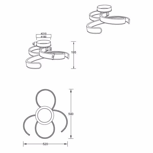 HLW LED LED Plafondlamp - Plafondverlichting - Trion Frinco - 40W - Warm Wit 3000K - Dimbaar - Rond - Mat Antraciet - Aluminium HLW LED LED Plafondlamp - Plafondverlichting - Trion Frinco - 40W - Warm Wit 3000K - Dimbaar - Rond - Mat Antraciet - Aluminium