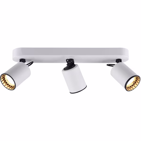 HLW LED LED Ceiling Spotlight - Trion Pirlo - GU10 Fitting - 3-light - Rectangular - Matt White - Aluminum HLW LED LED Ceiling Spotlight - Trion Pirlo - GU10 Fitting - 3-light - Rectangular - Matt White - Aluminum