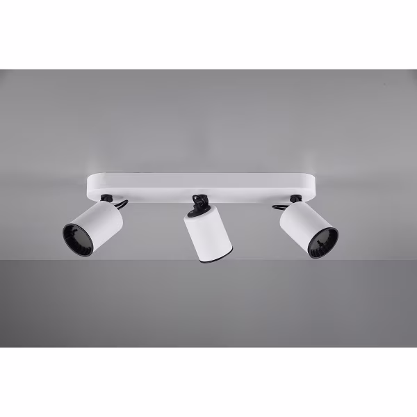 HLW LED LED Ceiling Spotlight - Trion Pirlo - GU10 Fitting - 3-light - Rectangular - Matt White - Aluminum HLW LED LED Ceiling Spotlight - Trion Pirlo - GU10 Fitting - 3-light - Rectangular - Matt White - Aluminum