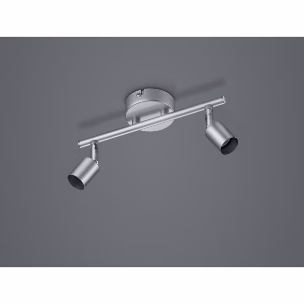 HLW LED LED Plafondspot - Trion Pamo - GU10 Fitting - 2-lichts - Rond - Mat Titaan - Aluminium HLW LED LED Plafondspot - Trion Pamo - GU10 Fitting - 2-lichts - Rond - Mat Titaan - Aluminium