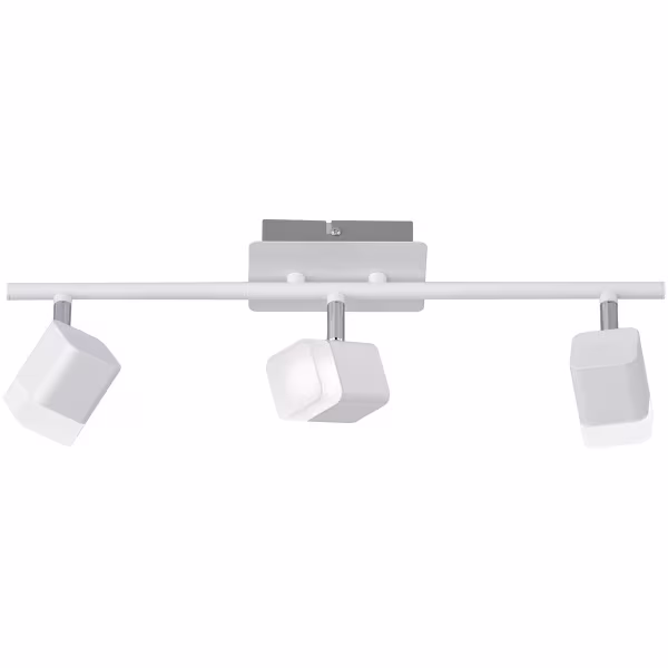 HLW LED LED Plafondspot - Trion Ribon - 12W - Warm Wit 3000K - 3-lichts - Rechthoek - Mat Wit - Aluminium HLW LED LED Plafondspot - Trion Ribon - 12W - Warm Wit 3000K - 3-lichts - Rechthoek - Mat Wit - Aluminium