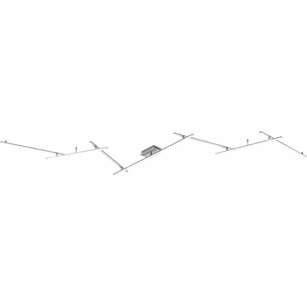 HLW LED LED Plafondlamp - Trion Undiro - 28W - Warm Wit 3000K - 2-lichts - Dimbaar - Rechthoek - Mat Nikkel - Aluminium HLW LED LED Plafondlamp - Trion Undiro - 28W - Warm Wit 3000K - 2-lichts - Dimbaar - Rechthoek - Mat Nikkel - Aluminium