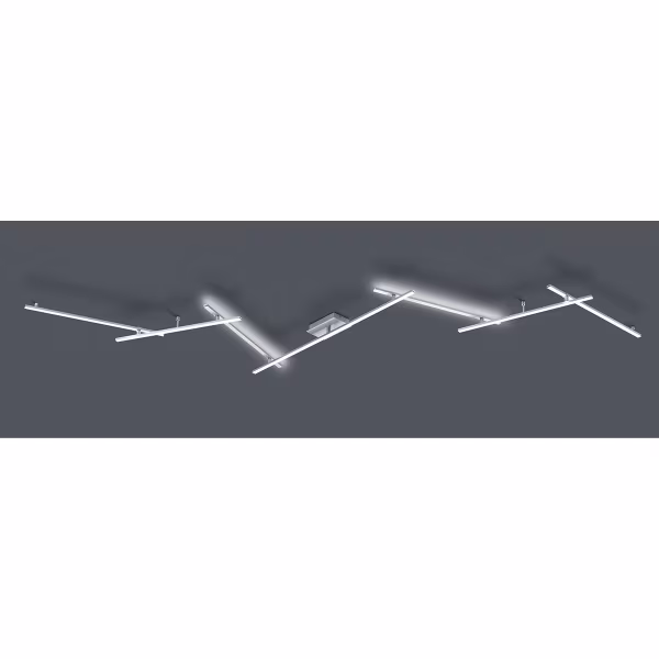 HLW LED LED Plafondlamp - Trion Undiro - 28W - Warm Wit 3000K - 2-lichts - Dimbaar - Rechthoek - Mat Nikkel - Aluminium HLW LED LED Plafondlamp - Trion Undiro - 28W - Warm Wit 3000K - 2-lichts - Dimbaar - Rechthoek - Mat Nikkel - Aluminium