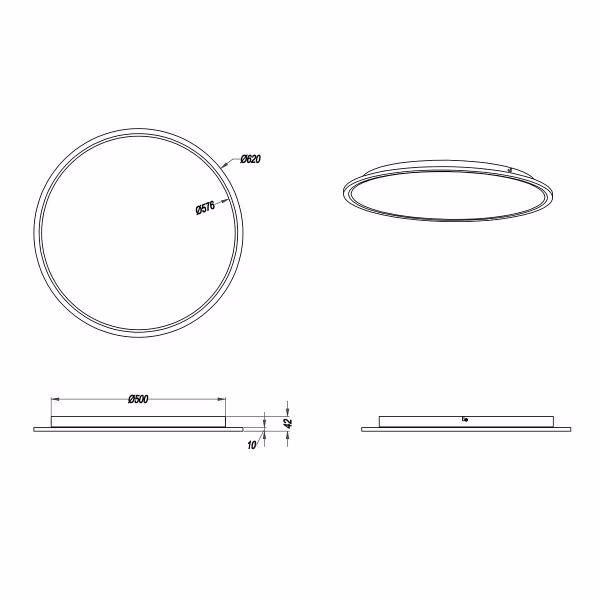 HLW LED LED Plafondlamp - Plafondverlichting - Trion Povino - 31W - Warm Wit 3000K - Dimbaar - Rond - Mat Nikkel - Aluminium HLW LED LED Plafondlamp - Plafondverlichting - Trion Povino - 31W - Warm Wit 3000K - Dimbaar - Rond - Mat Nikkel - Aluminium
