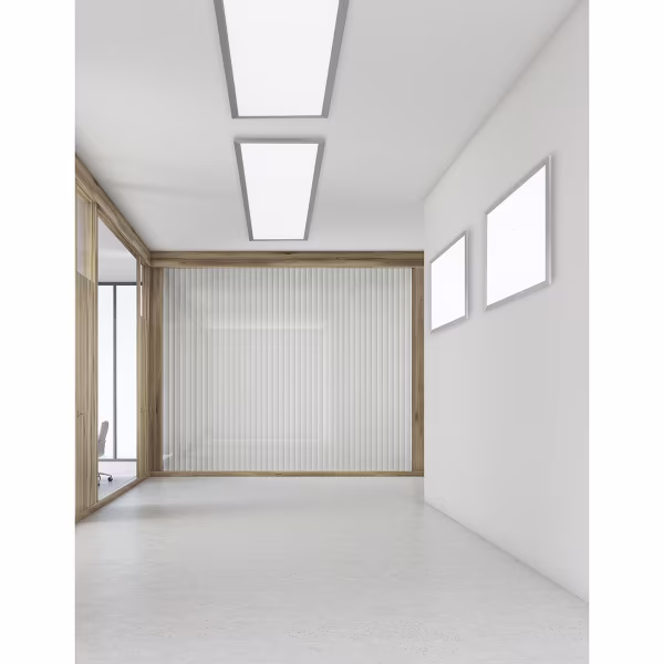 HLW LED LED Plafondlamp - Plafondverlichting - Trion Povino - 31W - Warm Wit 3000K - Dimbaar - Rechthoek - Mat Nikkel - Aluminium HLW LED LED Plafondlamp - Plafondverlichting - Trion Povino - 31W - Warm Wit 3000K - Dimbaar - Rechthoek - Mat Nikkel - Aluminium