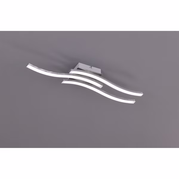 HLW LED LED Ceiling Lamp - Ceiling Lighting - Trion Ritonu - 15W - Warm White 3000K - Rectangle - Matte Nickel - Aluminum HLW LED LED Ceiling Lamp - Ceiling Lighting - Trion Ritonu - 15W - Warm White 3000K - Rectangle - Matte Nickel - Aluminum