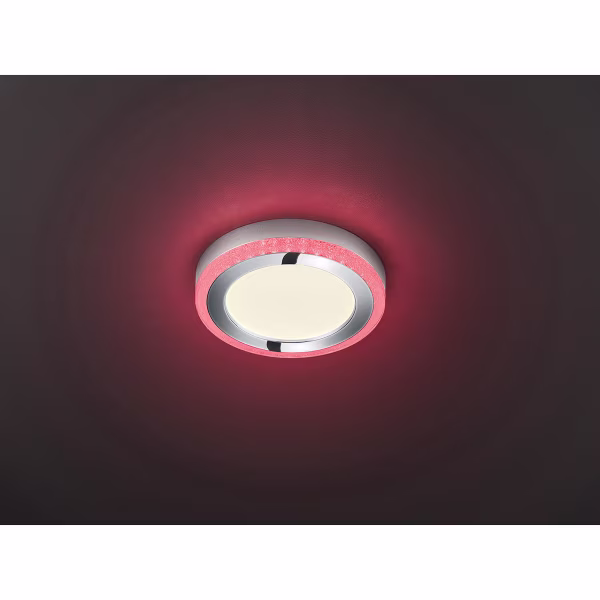 HLW LED LED Ceiling Light - Ceiling Lighting - Trion Slodan - 16W - Adjustable Color - Remote Control - Dimmable - Round - Matte White - Plastic