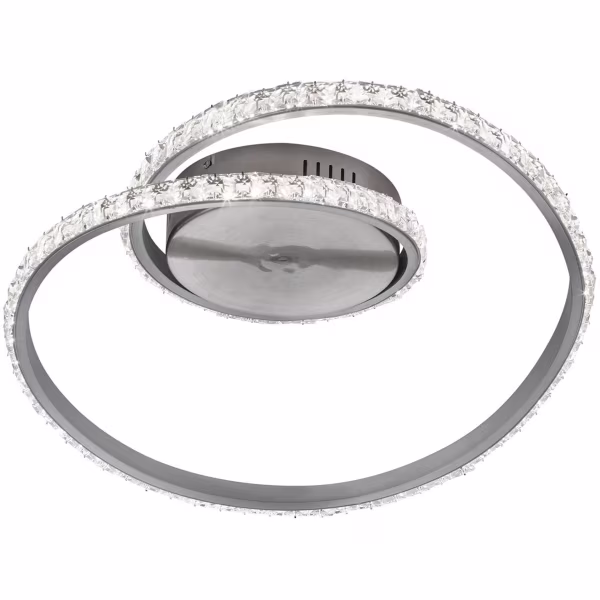 HLW LED LED Ceiling Lamp - Ceiling Lighting - Trion Nubi - 19W - Warm White 3000K- RGBW - Remote Control - Dimmable - Round - Matte Gray - Aluminum HLW LED LED Ceiling Lamp - Ceiling Lighting - Trion Nubi - 19W - Warm White 3000K- RGBW - Remote Control - Dimmable - Round - Matte Gray - Aluminum