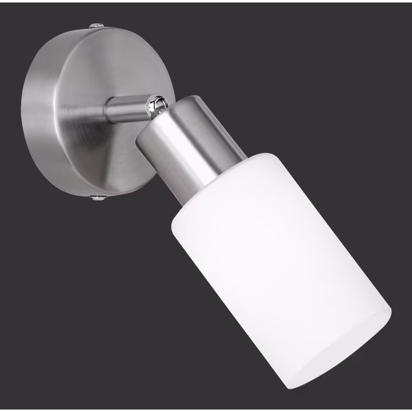 HLW LED LED Wandspot - Trion Smast - E14 Fitting - Rond - Mat Nikkel - Aluminium HLW LED LED Wandspot - Trion Smast - E14 Fitting - Rond - Mat Nikkel - Aluminium