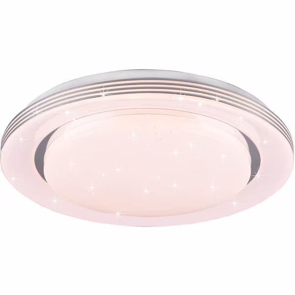 HLW LED LED Plafondlamp - Plafondverlichting - Trion Atras - 18W - Aanpasbare Kleur - Afstandsbediening - Dimbaar - Sterlicht - Rond - Mat Wit - Kunststof HLW LED LED Plafondlamp - Plafondverlichting - Trion Atras - 18W - Aanpasbare Kleur - Afstandsbediening - Dimbaar - Sterlicht - Rond - Mat Wit - Kunststof