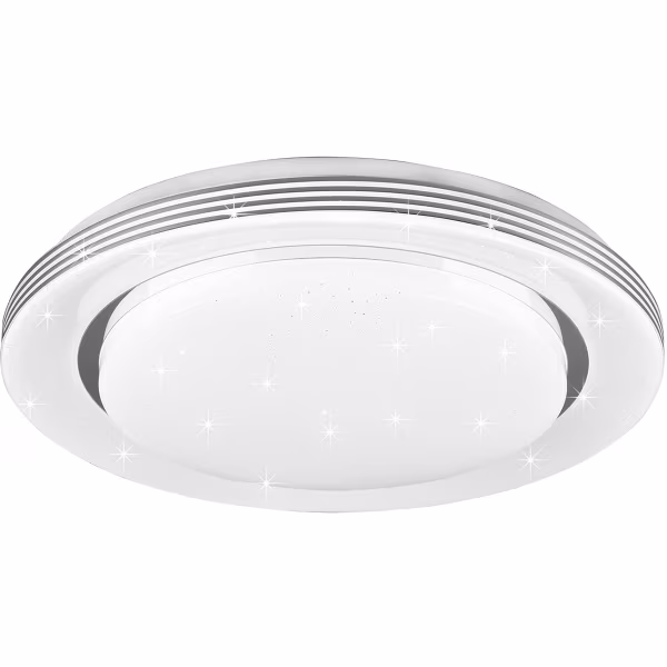 HLW LED LED Plafondlamp - Plafondverlichting - Trion Atras - 18W - Aanpasbare Kleur - Afstandsbediening - Dimbaar - Sterlicht - Rond - Mat Wit - Kunststof HLW LED LED Plafondlamp - Plafondverlichting - Trion Atras - 18W - Aanpasbare Kleur - Afstandsbediening - Dimbaar - Sterlicht - Rond - Mat Wit - Kunststof