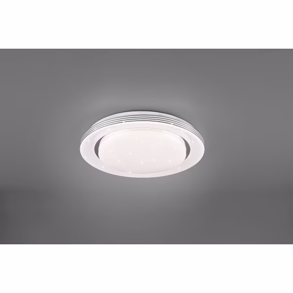 HLW LED LED Plafondlamp - Plafondverlichting - Trion Atras - 18W - Aanpasbare Kleur - Afstandsbediening - Dimbaar - Sterlicht - Rond - Mat Wit - Kunststof HLW LED LED Plafondlamp - Plafondverlichting - Trion Atras - 18W - Aanpasbare Kleur - Afstandsbediening - Dimbaar - Sterlicht - Rond - Mat Wit - Kunststof