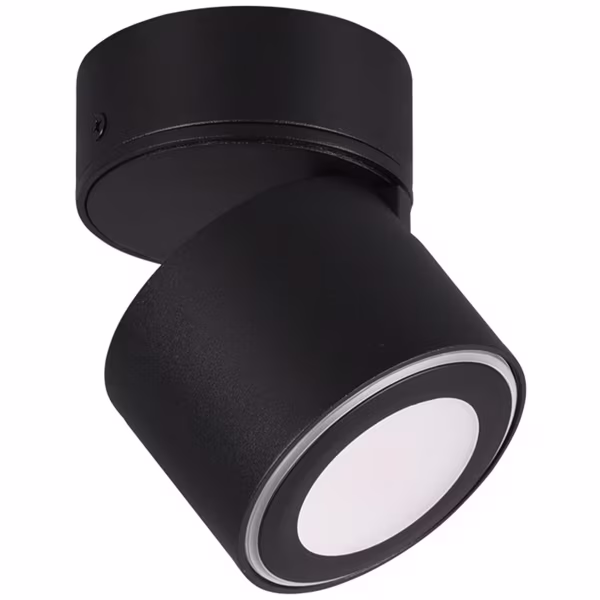 HLW LED LED Ceiling Spotlight - Trion Tarus - 4W - Warm White 3000K - 1-light - Round - Matte Black - Aluminum HLW LED LED Ceiling Spotlight - Trion Tarus - 4W - Warm White 3000K - 1-light - Round - Matte Black - Aluminum