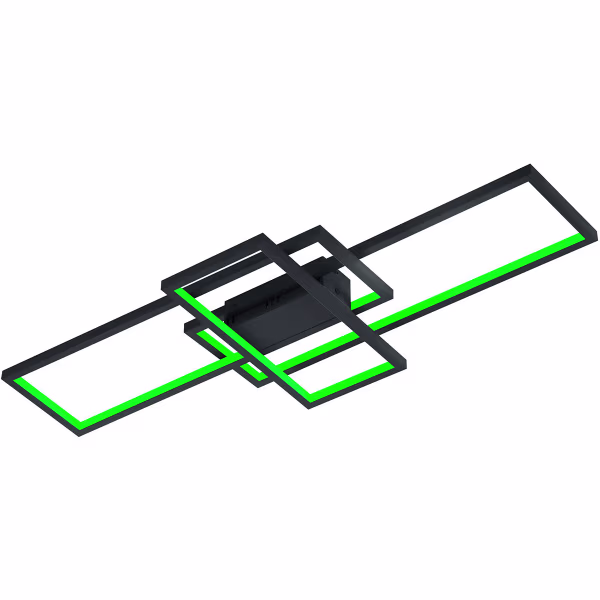 HLW LED LED Plafondlamp WiZ - Smart LED - Plafondverlichting - Trion Tiagi - 36W - Aanpasbare Kleur - RGBW - Afstandsbediening - Dimbaar - Rechthoek - Mat Antraciet - Aluminium HLW LED LED Plafondlamp WiZ - Smart LED - Plafondverlichting - Trion Tiagi - 36W - Aanpasbare Kleur - RGBW - Afstandsbediening - Dimbaar - Rechthoek - Mat Antraciet - Aluminium