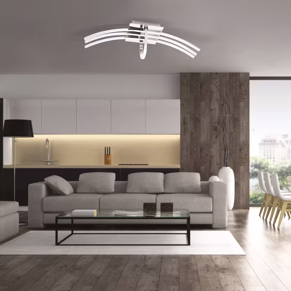 HLW LED LED Ceiling Light - Ceiling Lighting - Ovina - 30W - Natural White 4000K - Matte Chrome - Aluminum HLW LED LED Ceiling Light - Ceiling Lighting - Ovina - 30W - Natural White 4000K - Matte Chrome - Aluminum