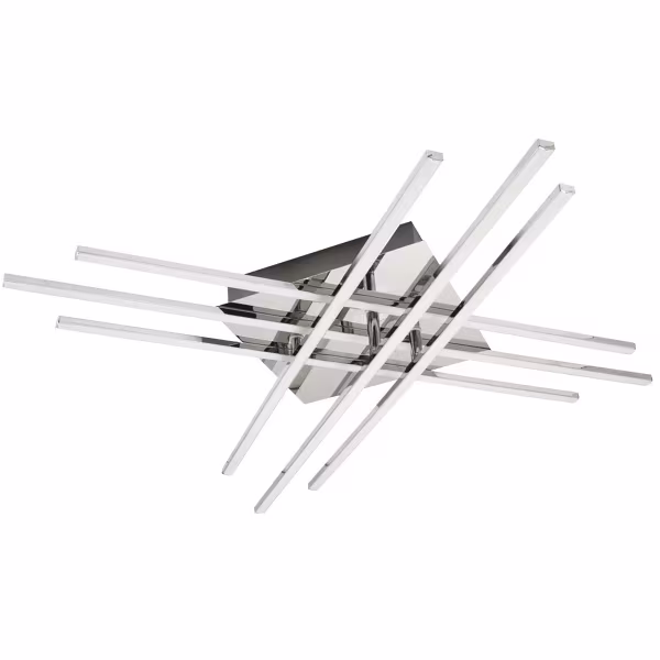 HLW LED LED Plafondlamp - Plafondverlichting - Glomin - 45W - Natuurlijk Wit 4000K - Mat Chroom - Aluminium HLW LED LED Plafondlamp - Plafondverlichting - Glomin - 45W - Natuurlijk Wit 4000K - Mat Chroom - Aluminium