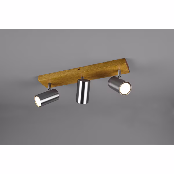 HLW LED LED Plafondspot - Trion Milona - GU10 Fitting - 3-lichts - Rond - Mat Nikkel - Aluminium HLW LED LED Plafondspot - Trion Milona - GU10 Fitting - 3-lichts - Rond - Mat Nikkel - Aluminium