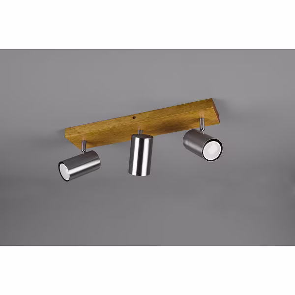 HLW LED LED Plafondspot - Trion Milona - GU10 Fitting - 3-lichts - Rond - Mat Nikkel - Aluminium HLW LED LED Plafondspot - Trion Milona - GU10 Fitting - 3-lichts - Rond - Mat Nikkel - Aluminium